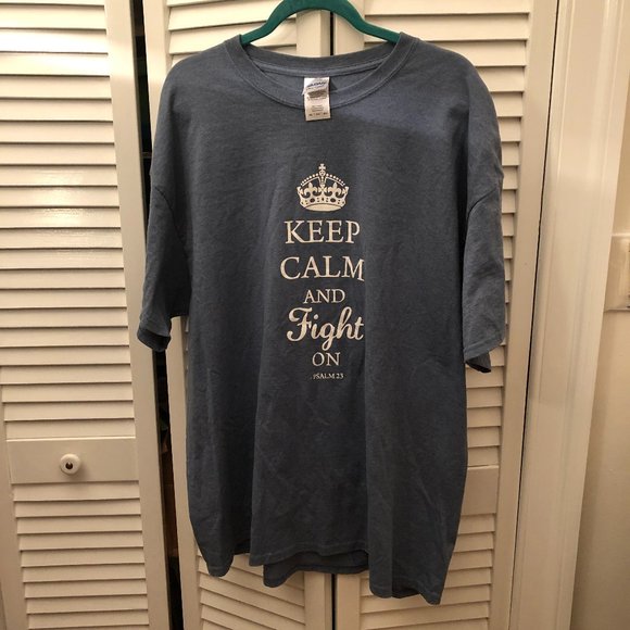 Gildan Other - Keep Calm and Fight On Tshirt, Gildan, size 2XL